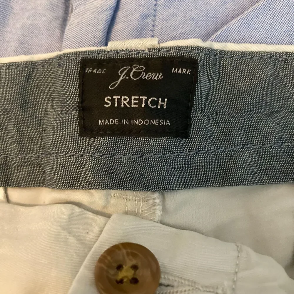 J. Crew Shorts Mens Sz 38 Stone Beige Cotton‎ Khaki Stretch 9